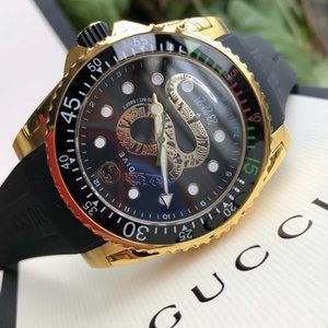 LIMITED EDITION GUCCI 45MM SNAKE DIVE WATCH!!